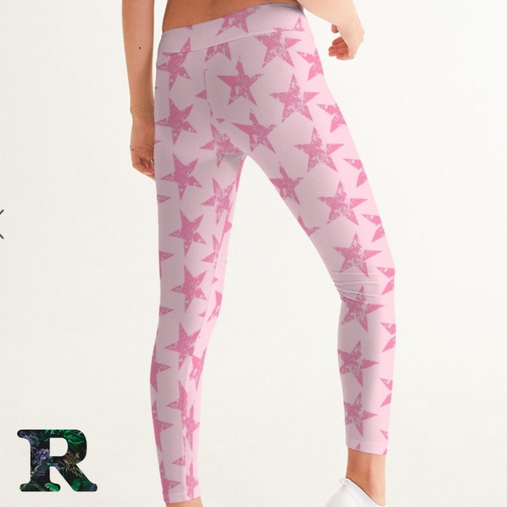 Pink Stars Leggings